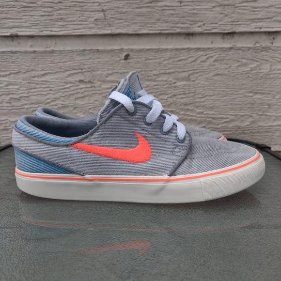 Nike Stefan Janoski Wolf Grey Hot Lava Canvas 6548 - Picture 1 of 12